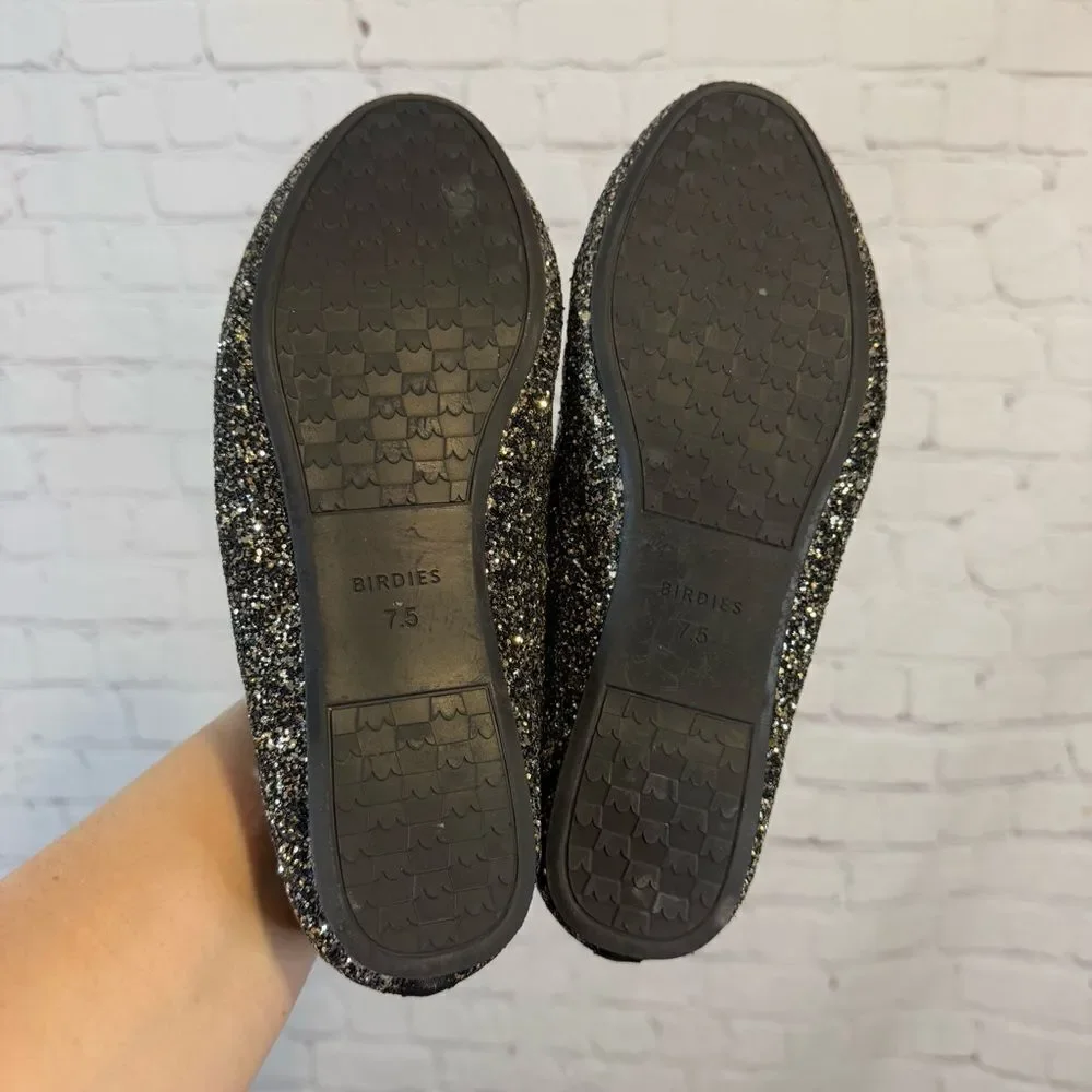 Birdies The Starling Glitter Ballet flats black size 7.5